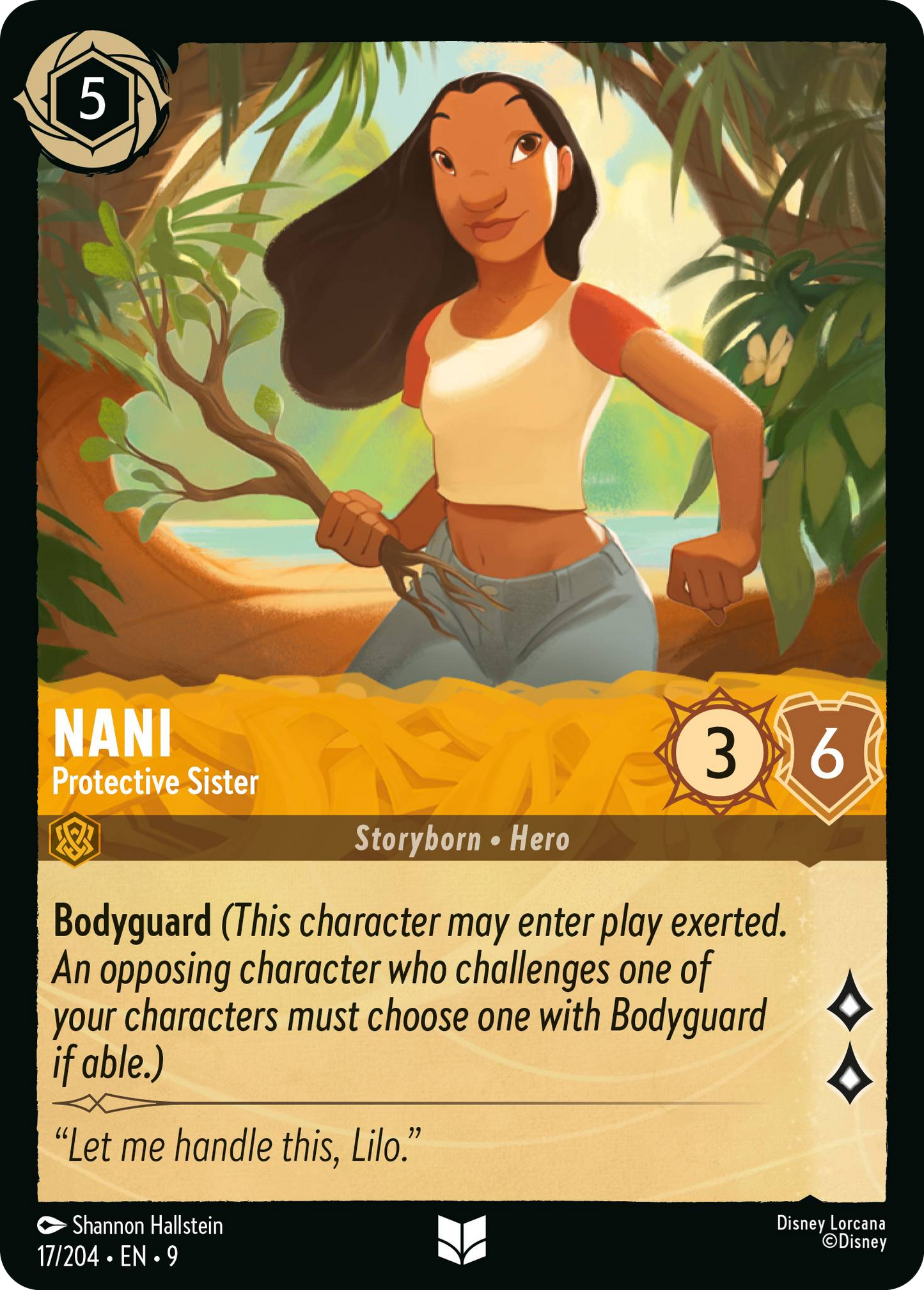 Nani - Protective Sister | Fabled #17 (Near Mint) | Disney Lorcana Single Australia (Near Mint)