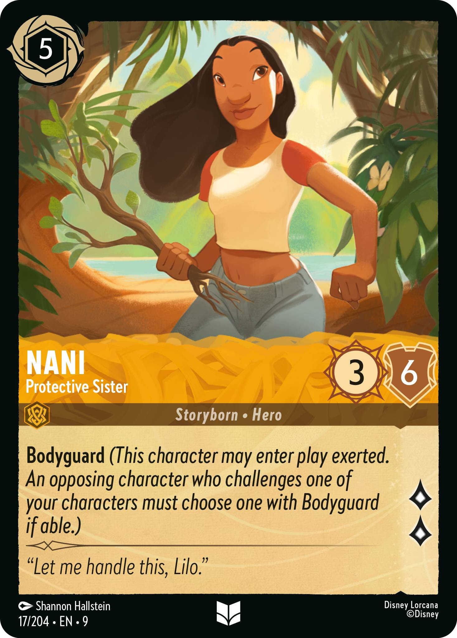 Nani - Protective Sister | Fabled #17 (Near Mint) | Disney Lorcana Single Australia (Near Mint)