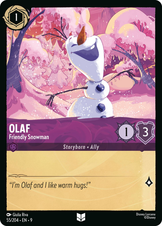 Olaf - Friendly Snowman | Fabled #55 (Near Mint Foil) | Disney Lorcana Single Australia (Near Mint)
