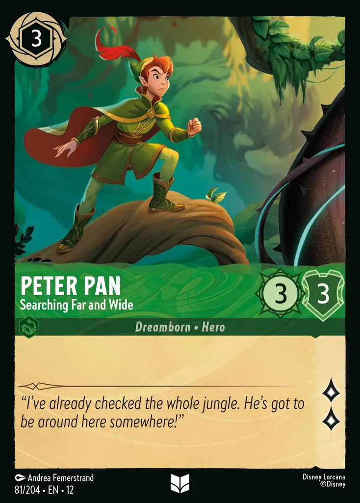 Peter Pan - Searching Far and Wide | Wilds Unknown #81 (Near Mint Foil) | Disney Lorcana Single Australia (Near Mint)