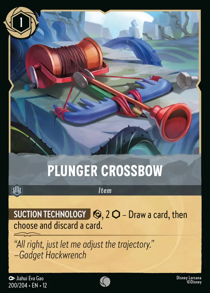 Plunger Crossbow | Wilds Unknown #200 (Near Mint Foil) | Disney Lorcana Single Australia (Near Mint)