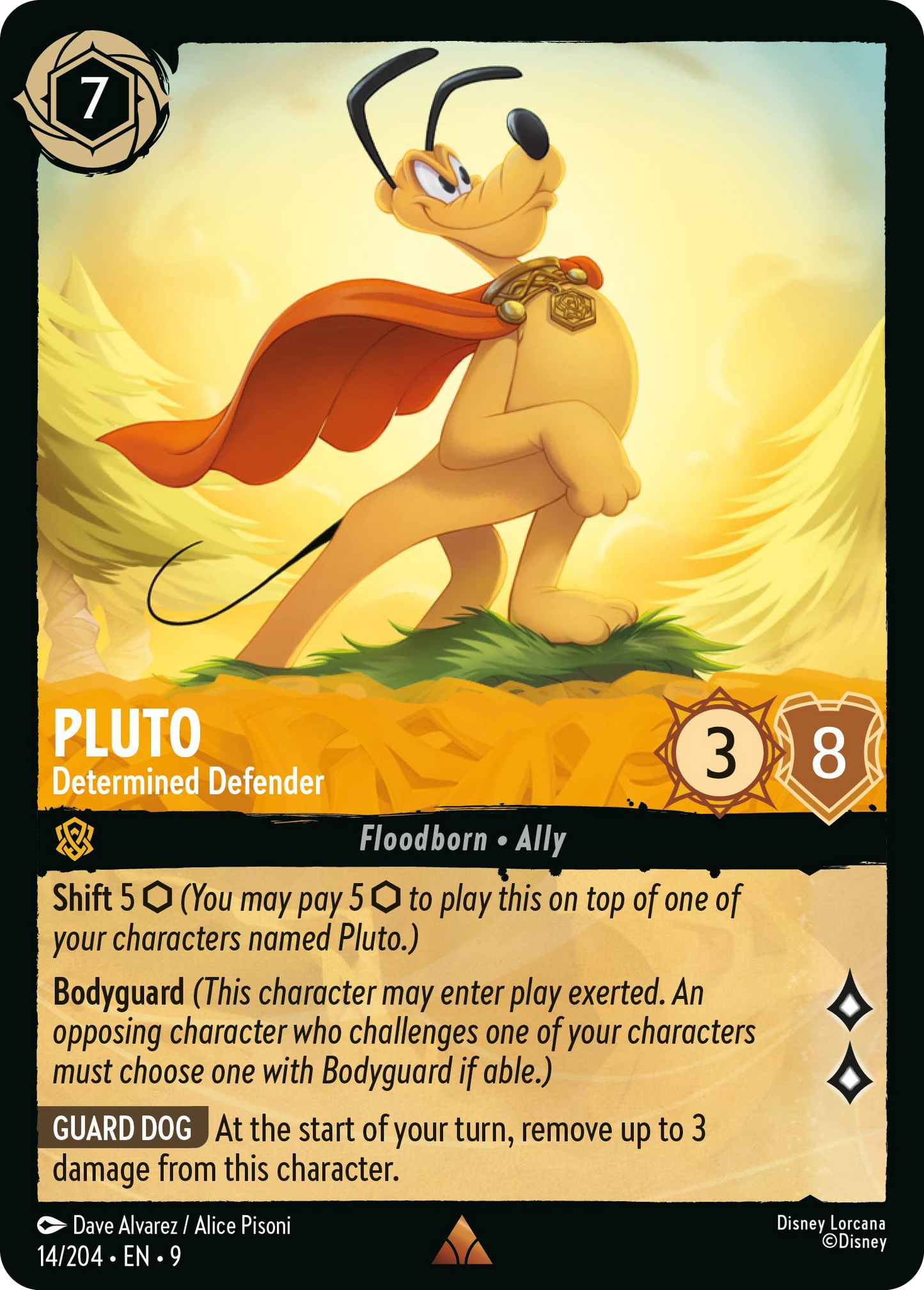 Pluto - Determined Defender | Fabled #14 (Near Mint) | Disney Lorcana Single Australia (Near Mint)