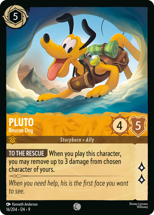 Pluto - Rescue Dog | Fabled #16 (Near Mint) | Disney Lorcana Single Australia (Near Mint)
