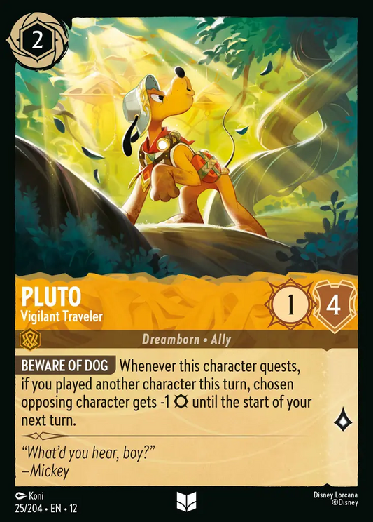 Pluto - Vigilant Traveler | Wilds Unknown #25 (Near Mint) | Disney Lorcana Single Australia (Near Mint)