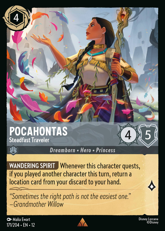 Pocahontas - Steadfast Traveler | Wilds Unknown #171 (Near Mint Foil) | Disney Lorcana Single Australia (Near Mint)