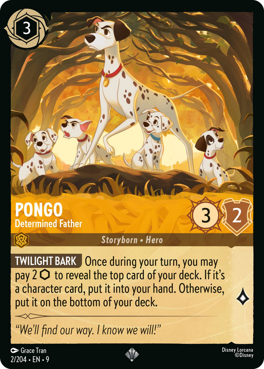 Pongo - Determined Father | Fabled #2 (Near Mint Foil) | Disney Lorcana Single Australia (Near Mint)