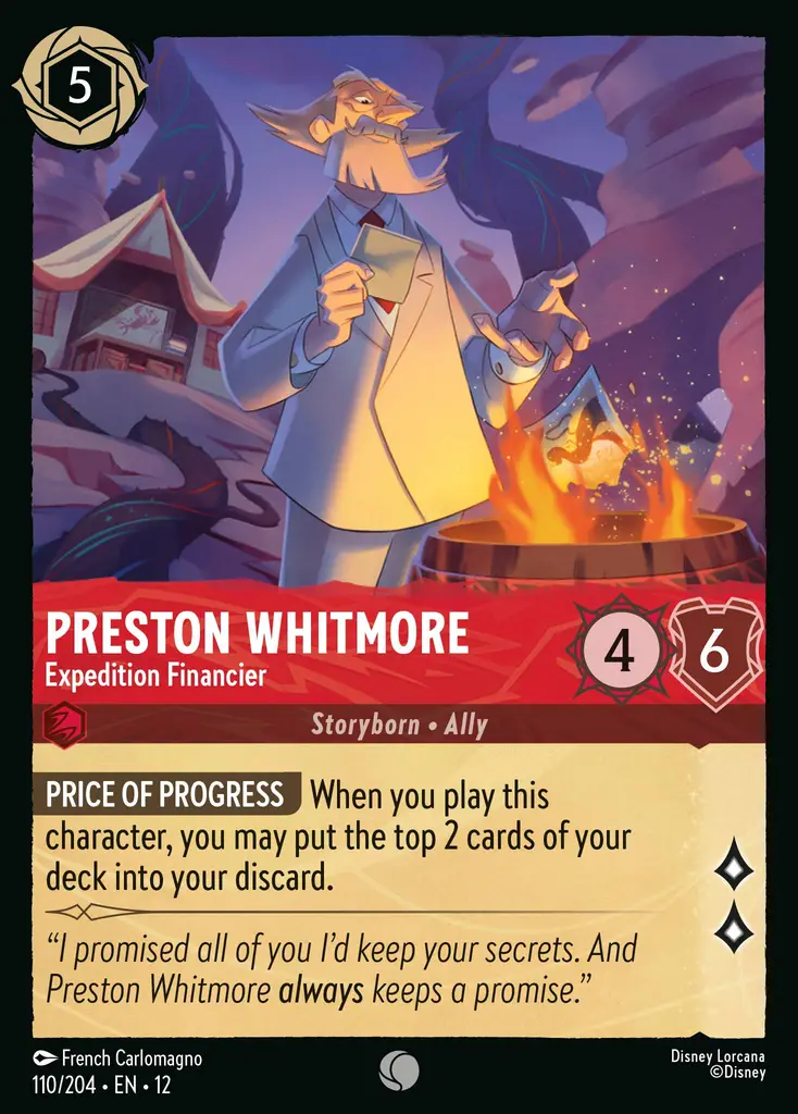Preston Whitmore - Expedition Financier | Wilds Unknown #110 (Near Mint) | Disney Lorcana Single Australia (Near Mint)