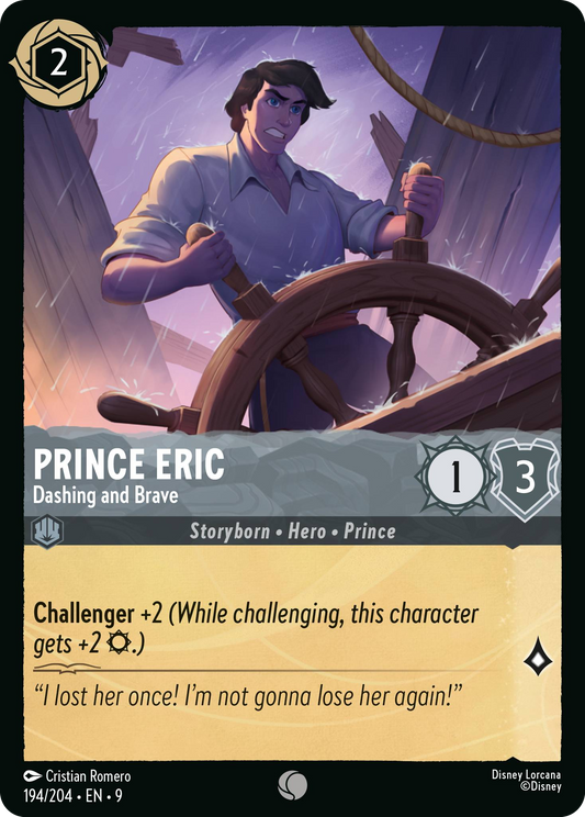 Prince Eric - Dashing and Brave | Fabled #194 (Near Mint) | Disney Lorcana Single Australia (Near Mint)