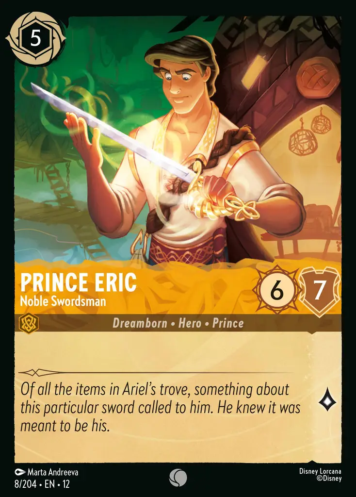 Prince Eric - Noble Swordsman | Wilds Unknown #8 (Near Mint) | Disney Lorcana Single Australia (Near Mint)