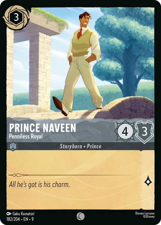 Prince Naveen - Penniless Royal | Fabled #182 (Near Mint Foil) | Disney Lorcana Single Australia (Near Mint)