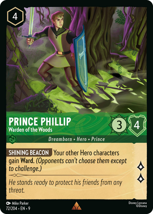 Prince Phillip - Warden of the Woods | Fabled #72 (Near Mint) | Disney Lorcana Single Australia (Near Mint)