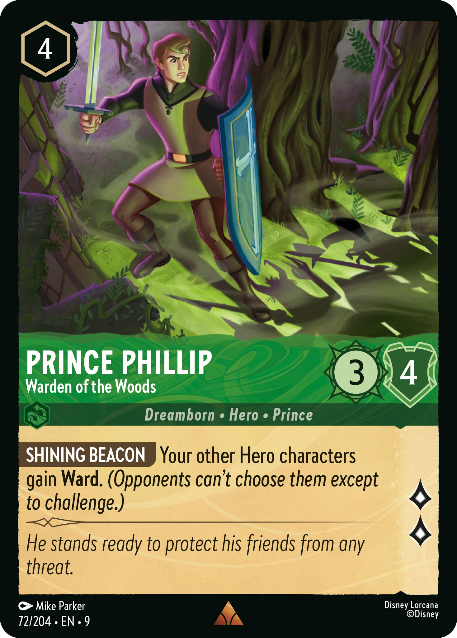 Prince Phillip - Warden of the Woods | Fabled #72 (Near Mint Foil) | Disney Lorcana Single Australia (Near Mint)