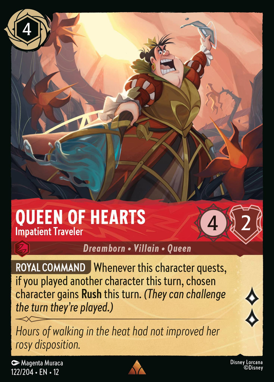 Queen of Hearts - Impatient Traveler | Wilds Unknown #122 (Near Mint) | Disney Lorcana Single Australia (Near Mint)