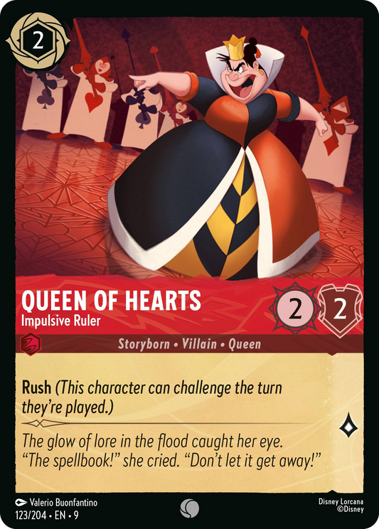 Queen of Hearts - Impulsive Ruler | Fabled #123 (Near Mint Foil) | Disney Lorcana Single Australia (Near Mint)