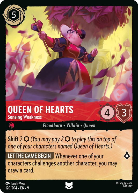 Queen of Hearts - Sensing Weakness | Fabled #120 (Near Mint Foil) | Disney Lorcana Single Australia (Near Mint)
