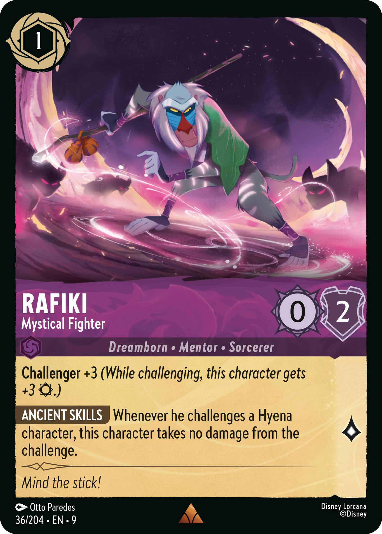 Rafiki - Mystical Fighter | Fabled #36 (Near Mint Foil) | Disney Lorcana Single Australia (Near Mint)