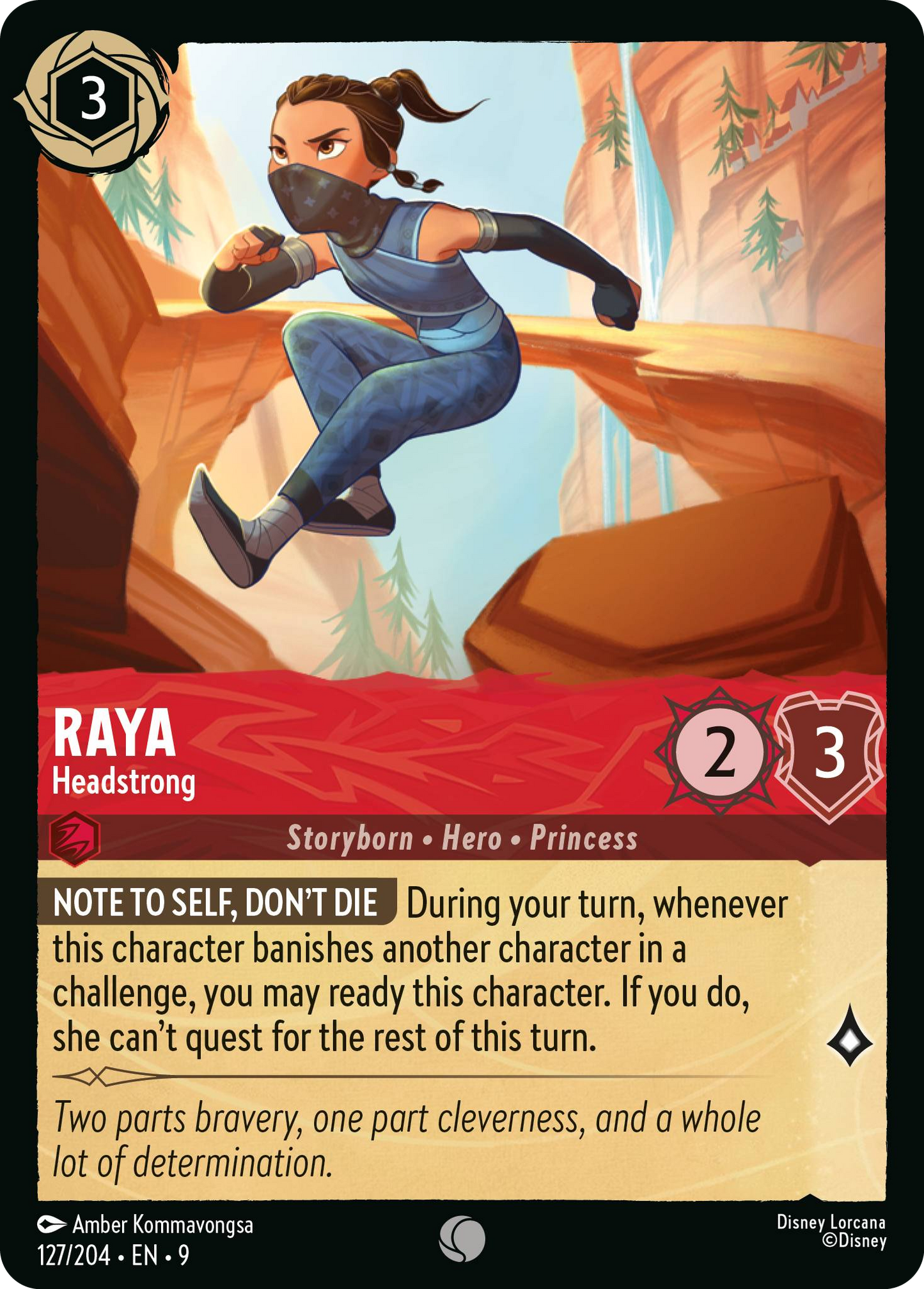 Raya - Headstrong | Fabled #127 (Near Mint Foil) | Disney Lorcana Single Australia (Near Mint)