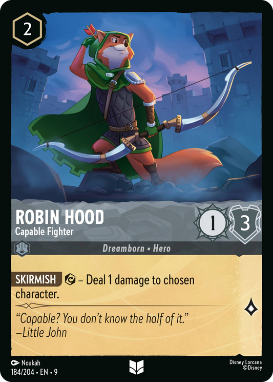 Robin Hood - Capable Fighter | Fabled #184 (Near Mint) | Disney Lorcana Single Australia (Near Mint)