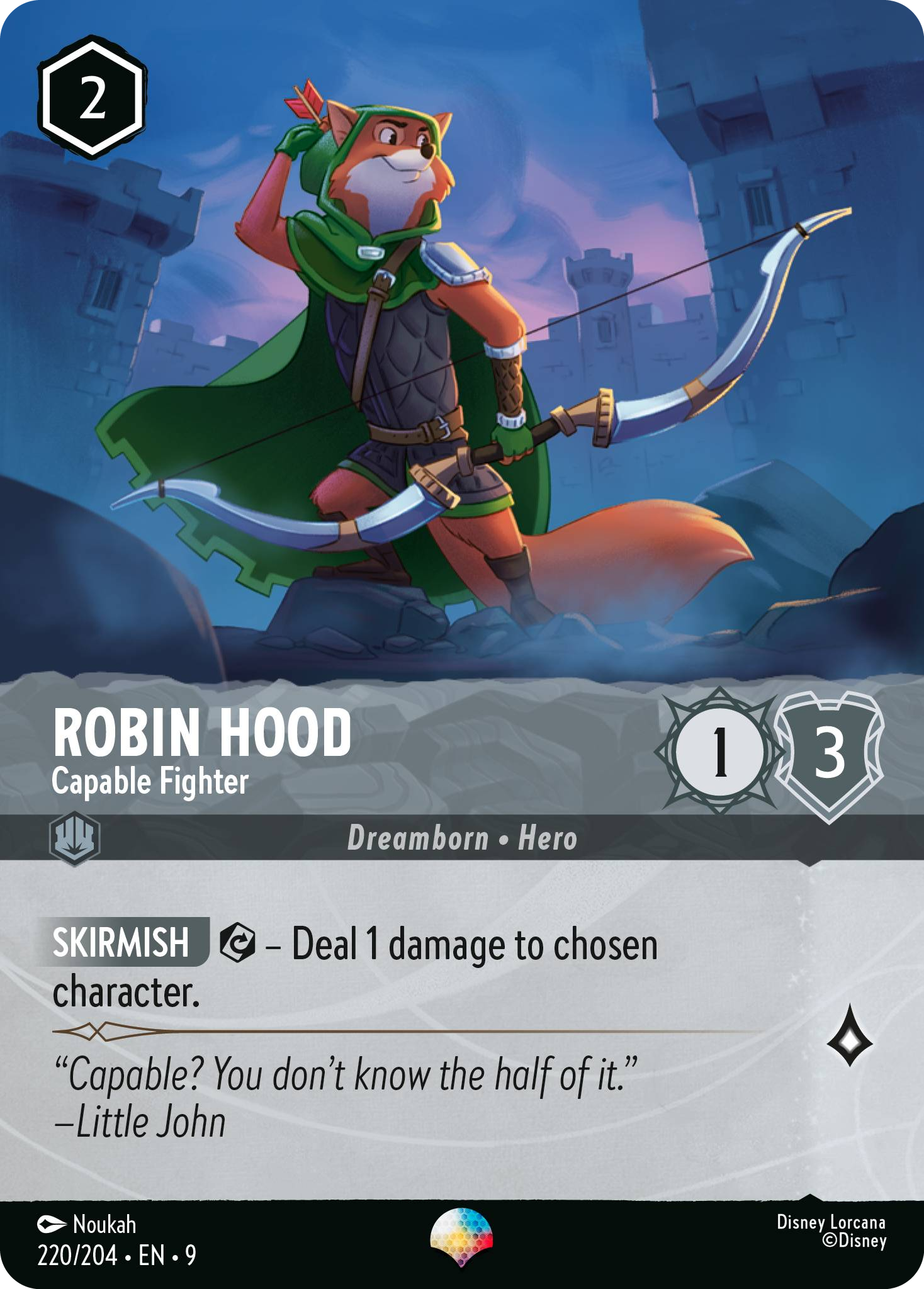 Robin Hood - Capable Fighter | Fabled #220 (Near Mint) | Disney Lorcana Single Australia (Near Mint)