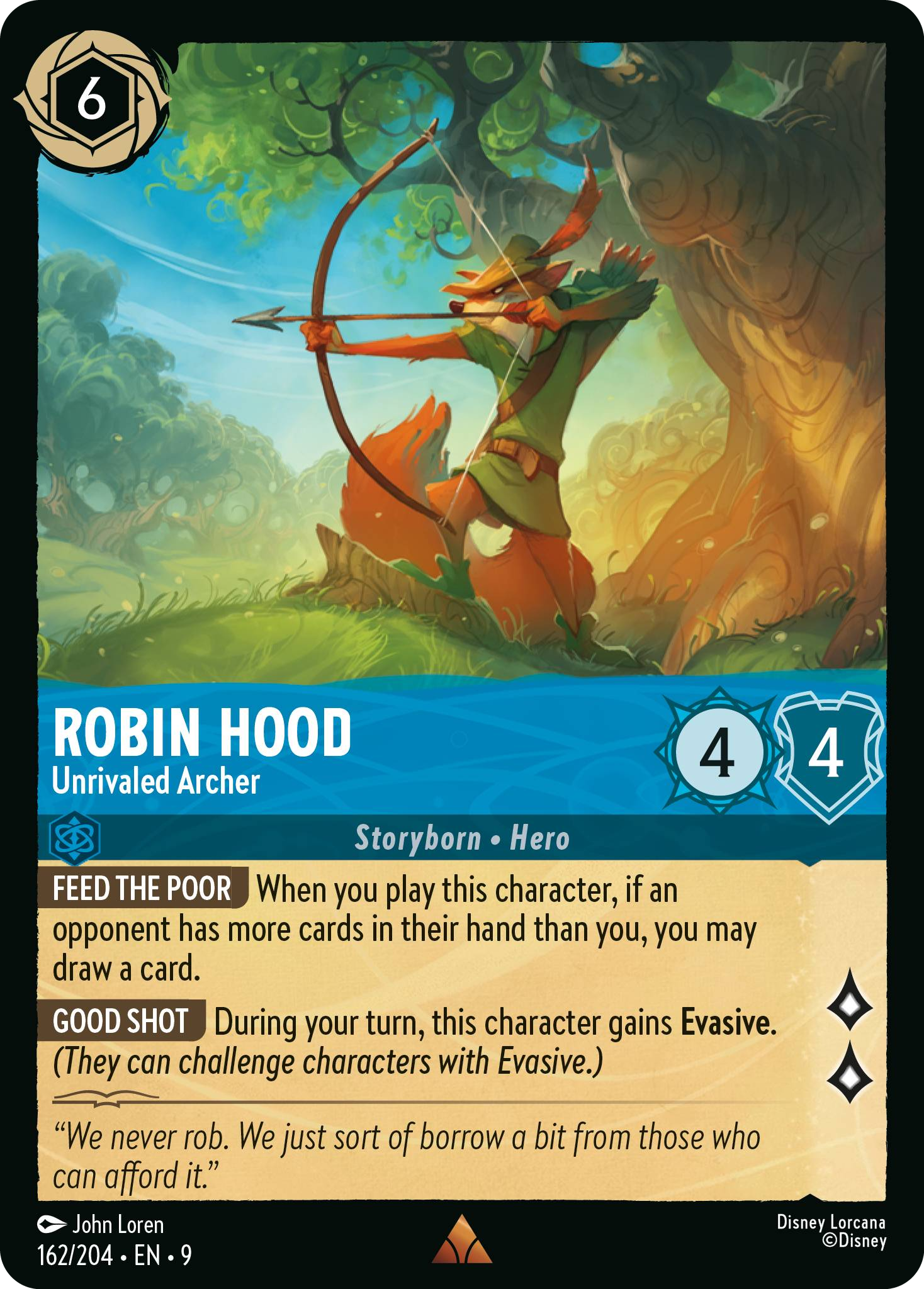 Robin Hood - Unrivaled Archer | Fabled #162 (Near Mint Foil) | Disney Lorcana Single Australia (Near Mint)