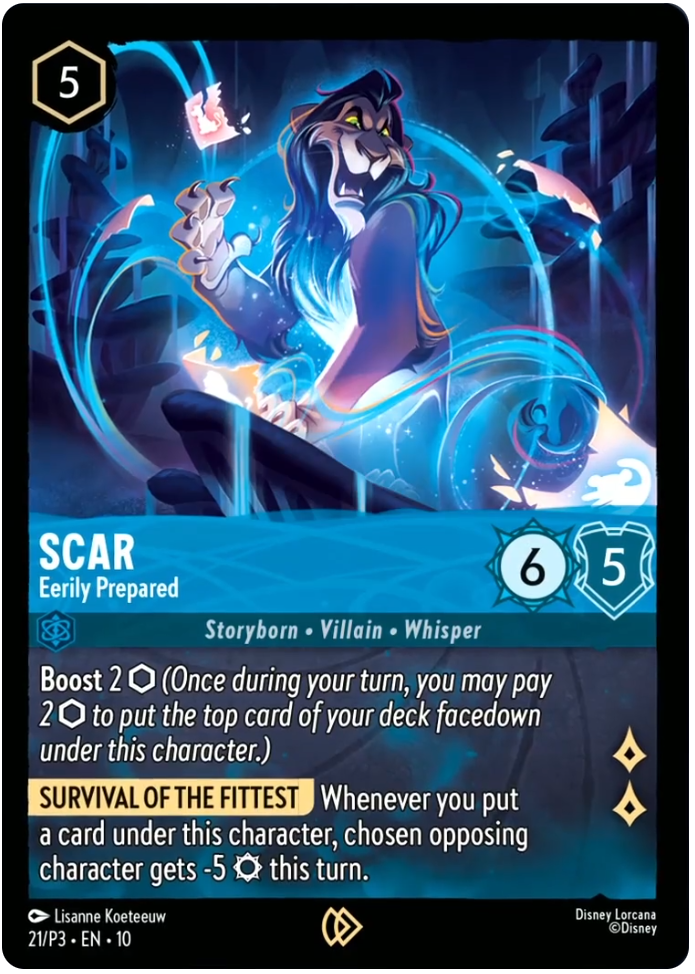 Scar - Eerily Prepared | Whispers in the Well Buy-A-Box box promo Promo (21/P3·EN·10) | Disney Lorcana Single Australia (Near Mint)