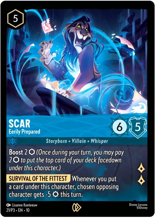 Scar - Eerily Prepared | Whispers in the Well Buy-A-Box box promo Promo (21/P3·EN·10) | Disney Lorcana Single Australia (Near Mint)