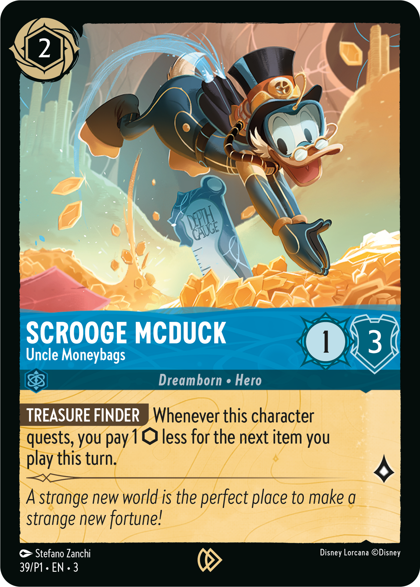 Scrooge McDuck - Uncle Moneybags | Into the Inklands event promo Promo (39/P1·EN·3) | Disney Lorcana Single Australia (Near Mint)