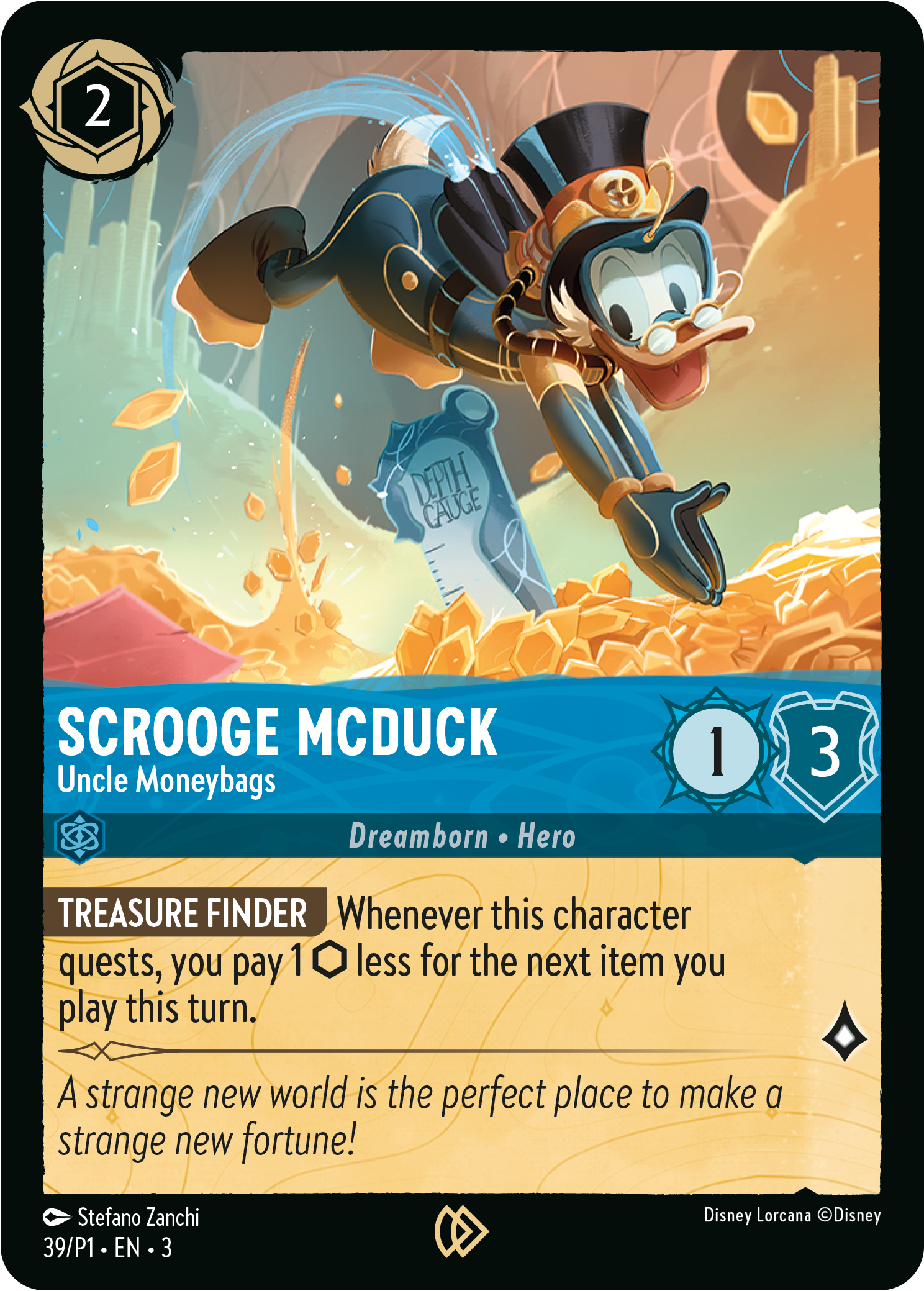 Scrooge McDuck - Uncle Moneybags | Into the Inklands event promo Promo (39/P1·EN·3) | Disney Lorcana Single Australia (Near Mint)