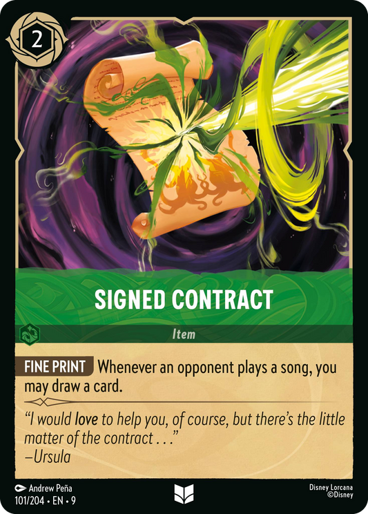 Signed Contract | Fabled #101 (Near Mint) | Disney Lorcana Single Australia (Near Mint)