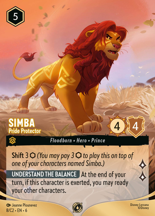 Simba – Pride Protector – Disney Lorcana Challenge Set 2 Foil Promo #8/C2