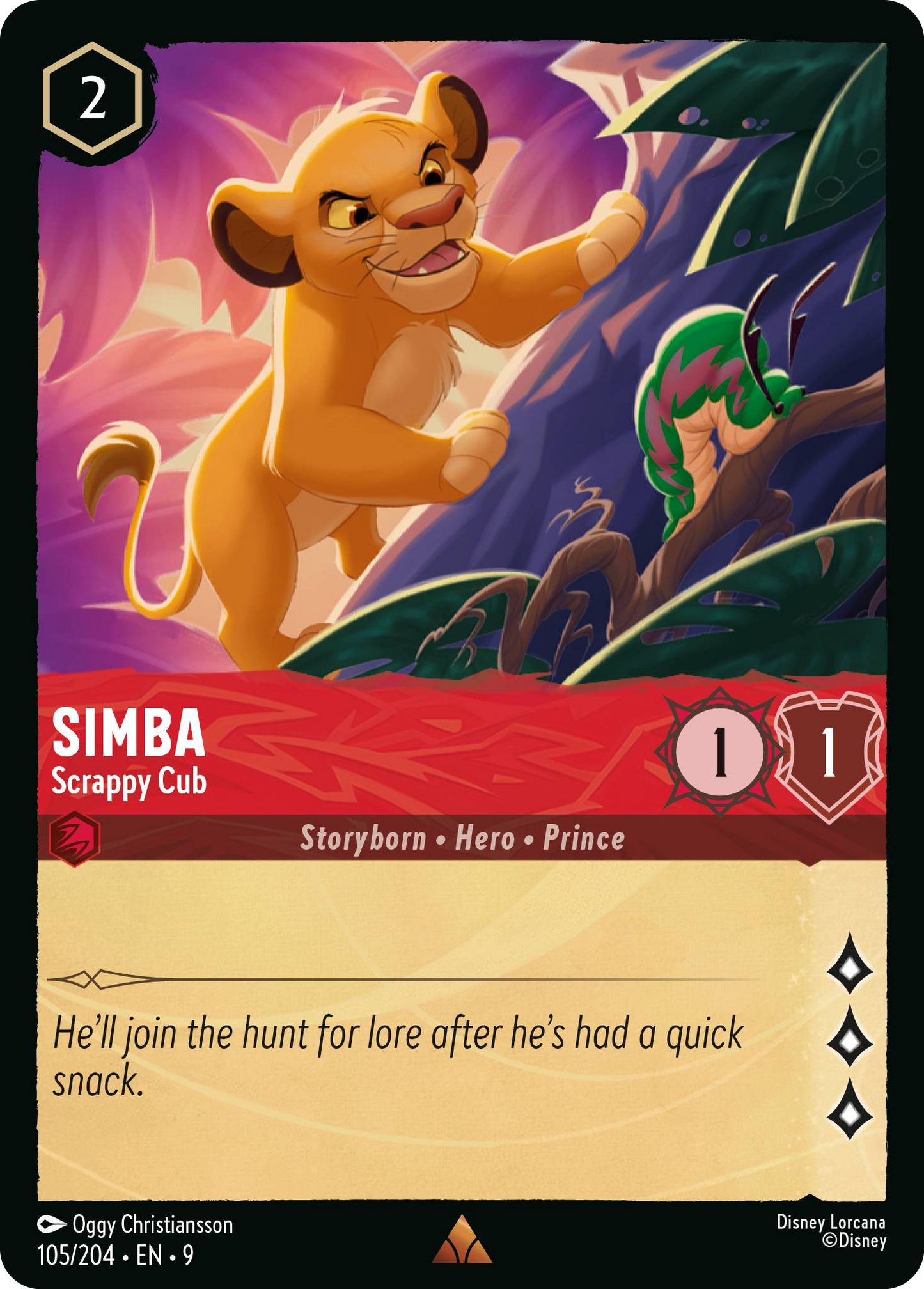 Simba - Scrappy Cub | Fabled #105 (Near Mint) | Disney Lorcana Single Australia (Near Mint)