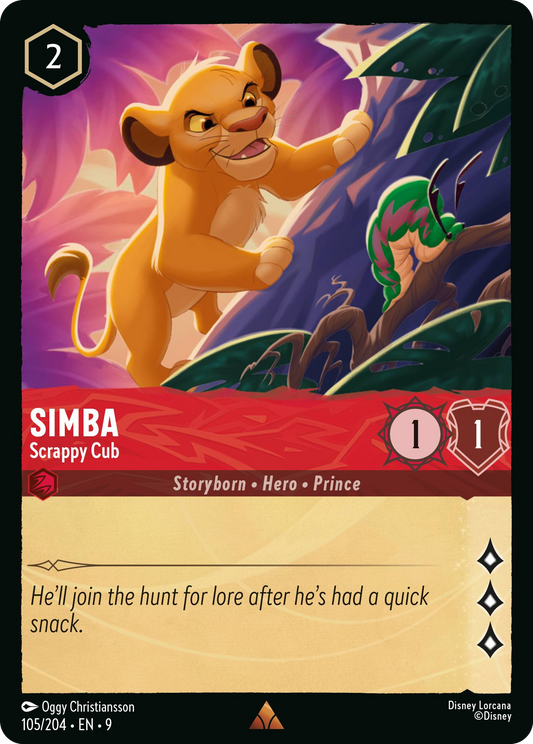 Simba - Scrappy Cub | Fabled #105 (Near Mint Foil) | Disney Lorcana Single Australia (Near Mint)