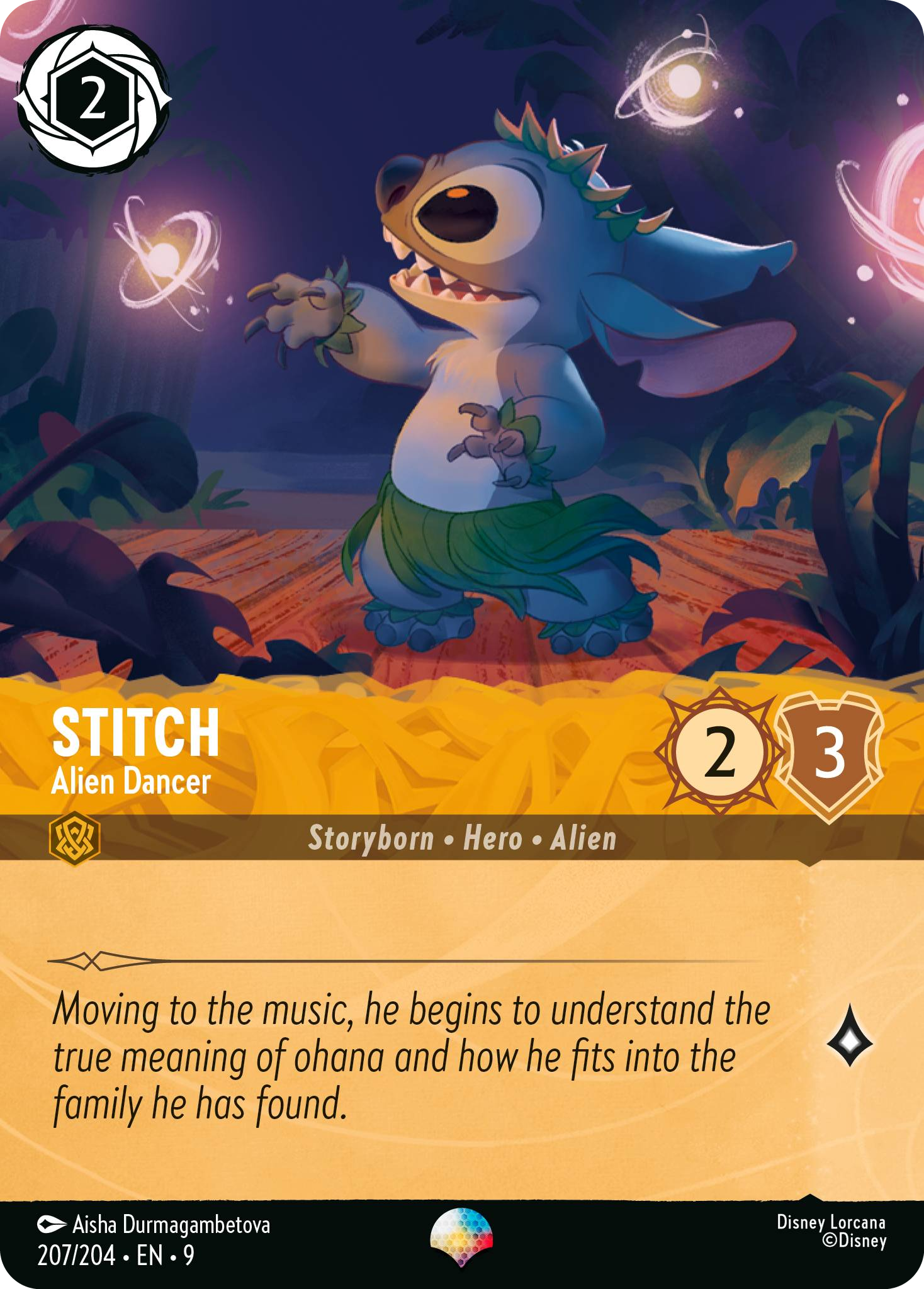 Stitch - Alien Dancer | Fabled #207 (Near Mint) | Disney Lorcana Single Australia (Near Mint)