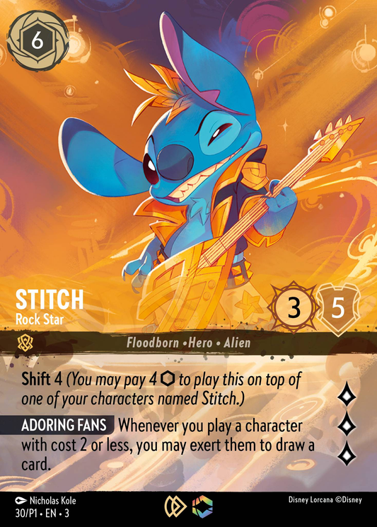 Stitch – Rock Star – The First Chapter Set Championship Promo #30/P1 | Disney Lorcana Single Australia (Near Mint)