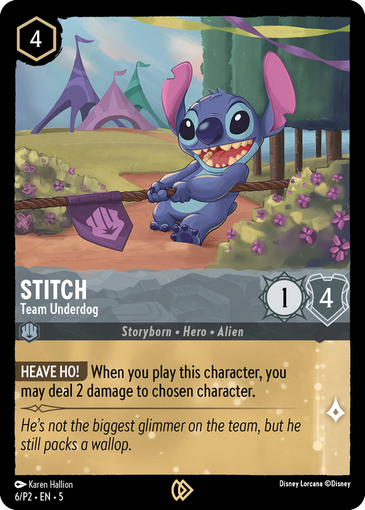Stitch - Team Underdog | Shimmering Skies Organized Play Kit Promo (6/P2·EN·5) | Disney Lorcana Single Australia (Near Mint)