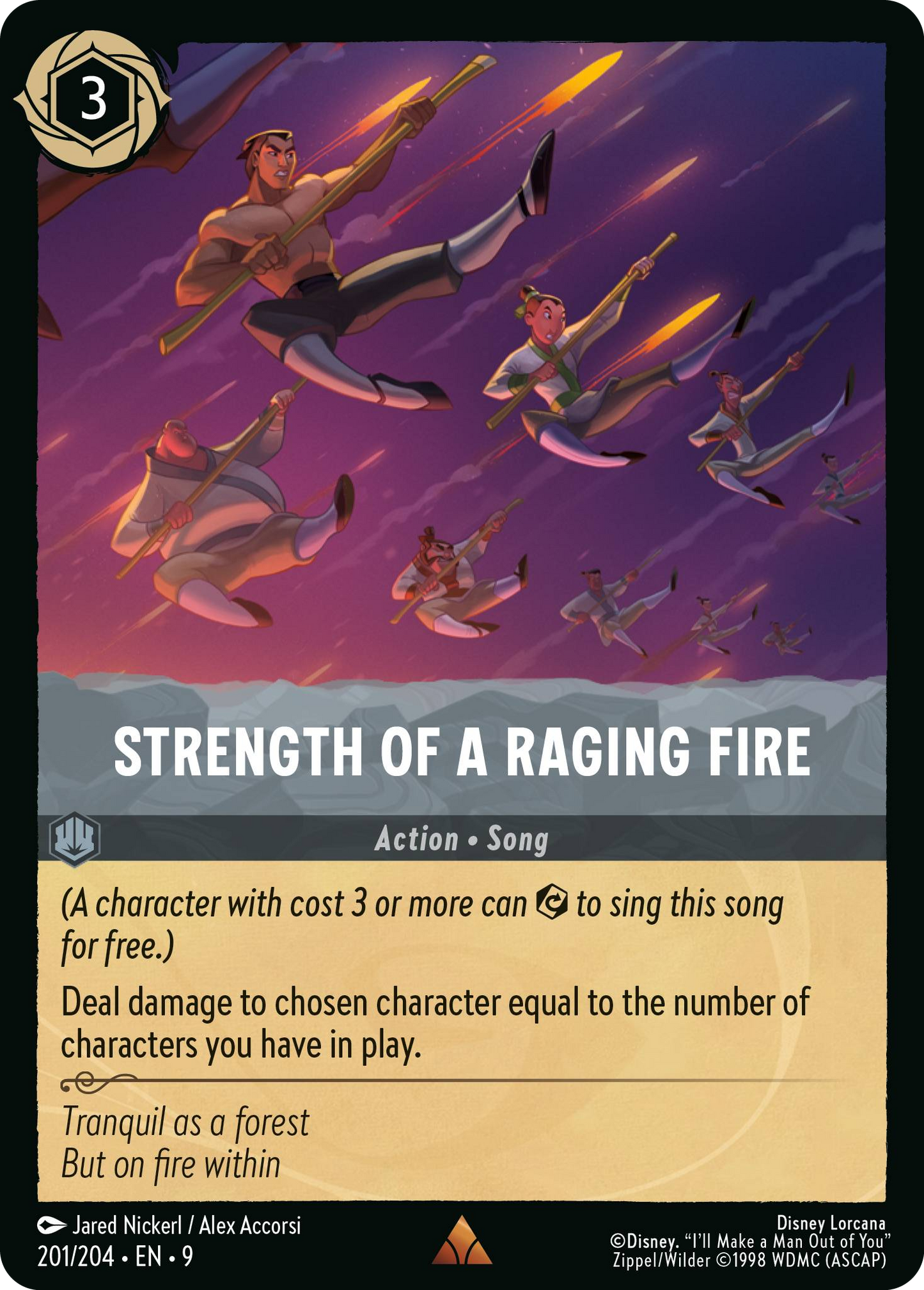 Strength of a Raging Fire | Fabled #201 (Near Mint) | Disney Lorcana Single Australia (Near Mint)
