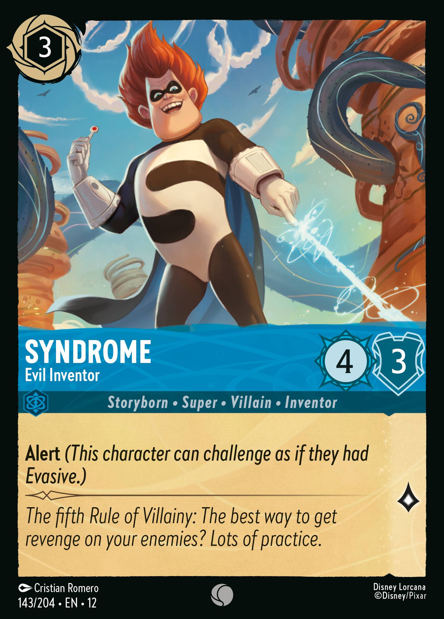 Syndrome - Evil Inventor | Wilds Unknown #143 (Near Mint) | Disney Lorcana Single Australia (Near Mint)