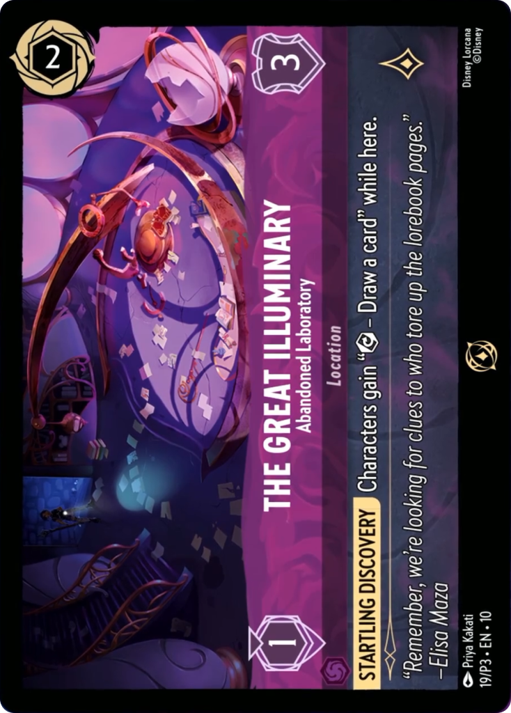 The Great Illuminary - Abandoned Laboratory | Whispers in the Well Organized Play promo Promo (19/P3·EN·10) | Disney Lorcana Single Australia (Near Mint)