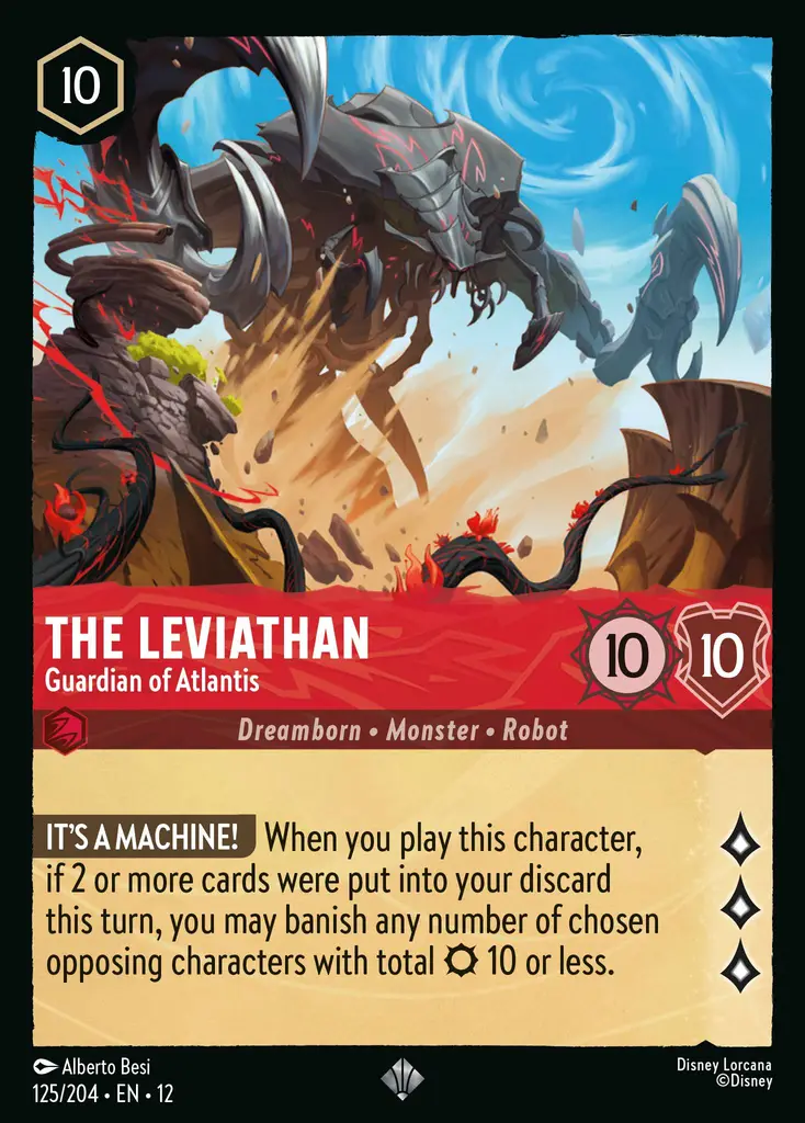 The Leviathan - Guardian of Atlantis | Wilds Unknown #125 (Near Mint Foil) | Disney Lorcana Single Australia (Near Mint)