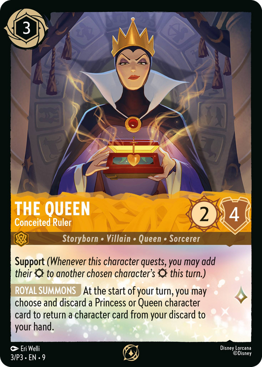 The Queen - Conceited Ruler | Fabled Prerelease promo Promo (3/P3·EN·9) | Disney Lorcana Single Australia (Near Mint)