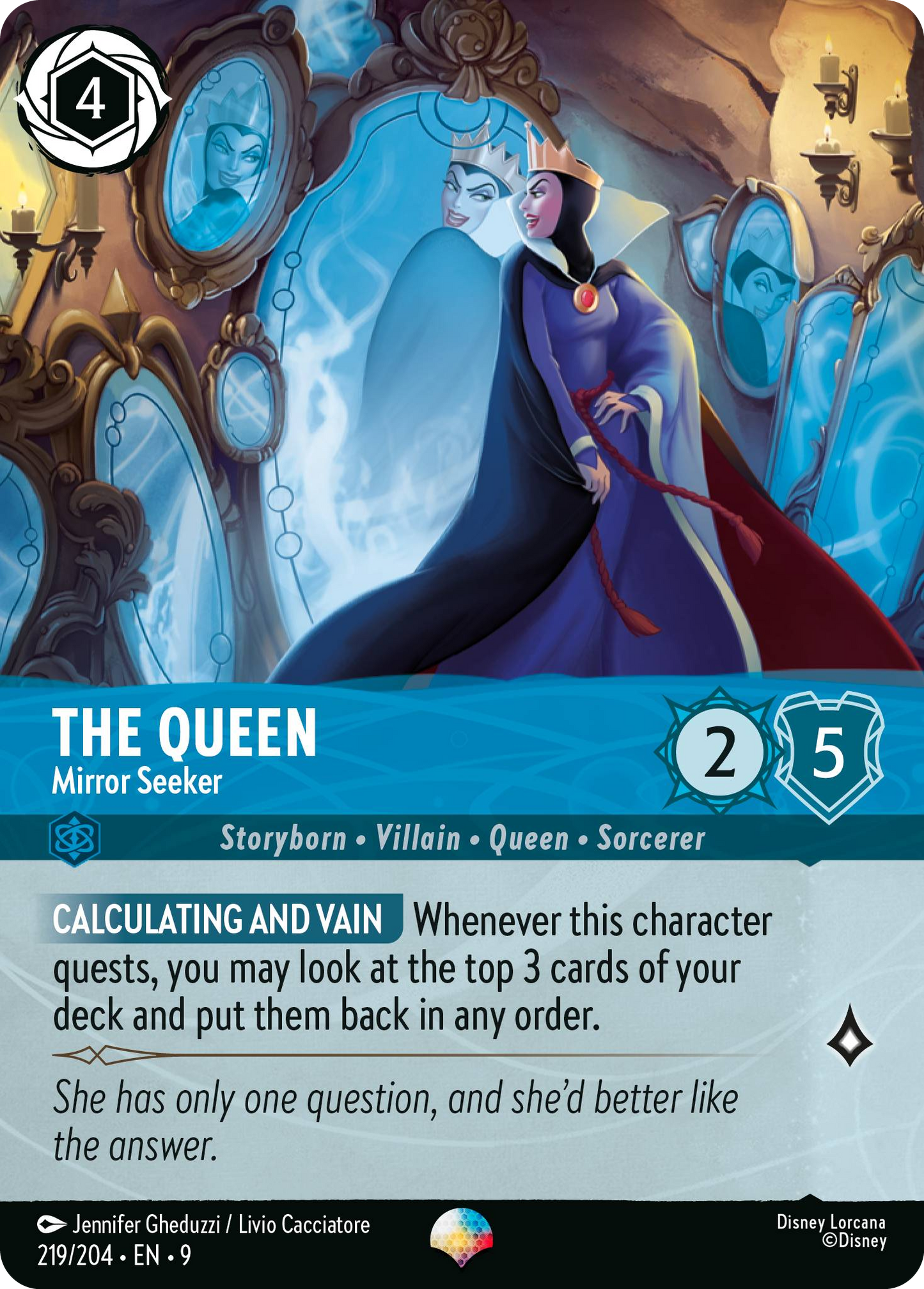 The Queen - Mirror Seeker | Fabled #219 (Near Mint) | Disney Lorcana Single Australia (Near Mint)