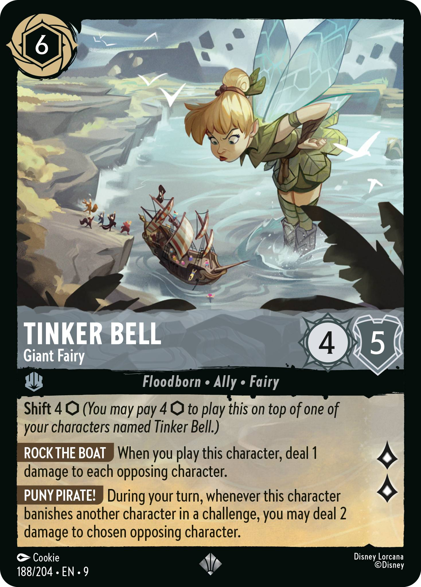 Tinker Bell - Giant Fairy | Fabled #188 (Near Mint) | Disney Lorcana Single Australia (Near Mint)