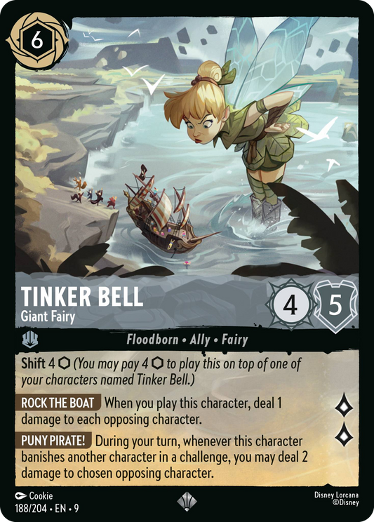 Tinker Bell - Giant Fairy | Fabled #188 (Near Mint Foil) | Disney Lorcana Single Australia (Near Mint)