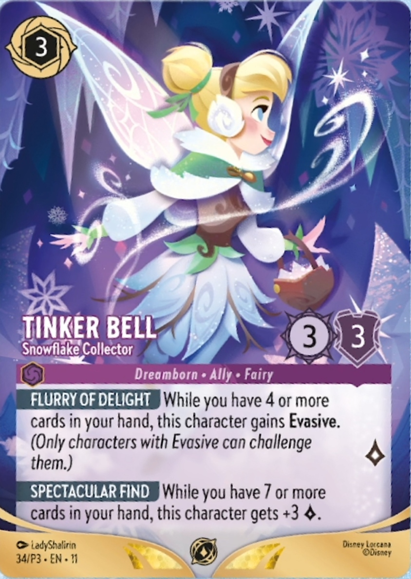 Tinker Bell – Snowflake Collector – Winterspell Set Championship Promo #34/P3