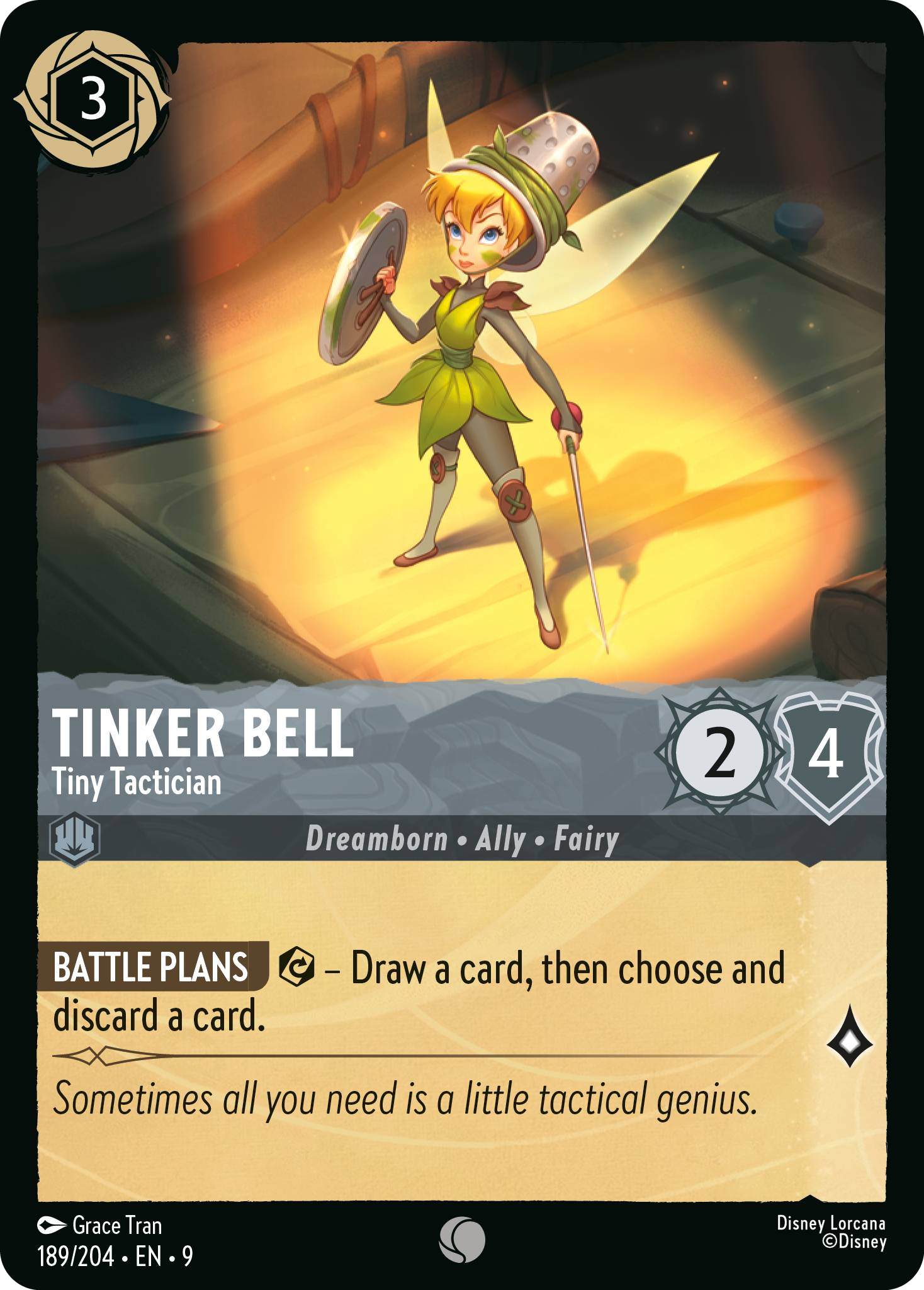 Tinker Bell - Tiny Tactician | Fabled #189 (Near Mint) | Disney Lorcana Single Australia (Near Mint)