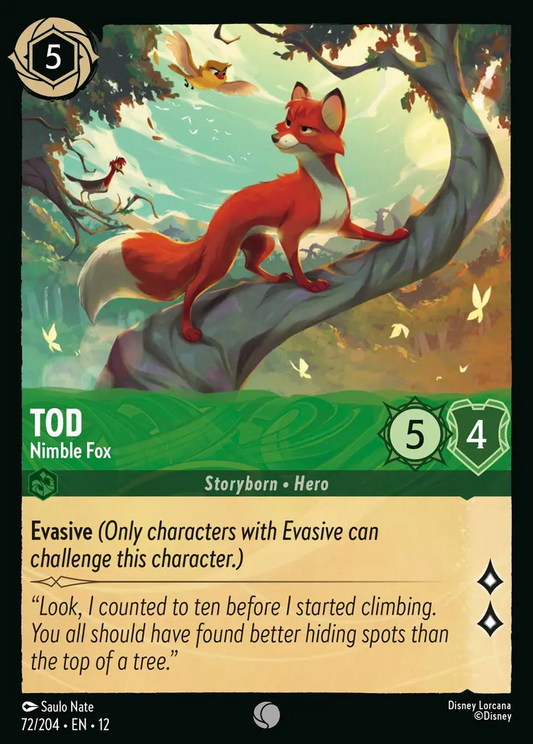 Tod - Nimble Fox | Wilds Unknown #72 (Near Mint) | Disney Lorcana Single Australia (Near Mint)