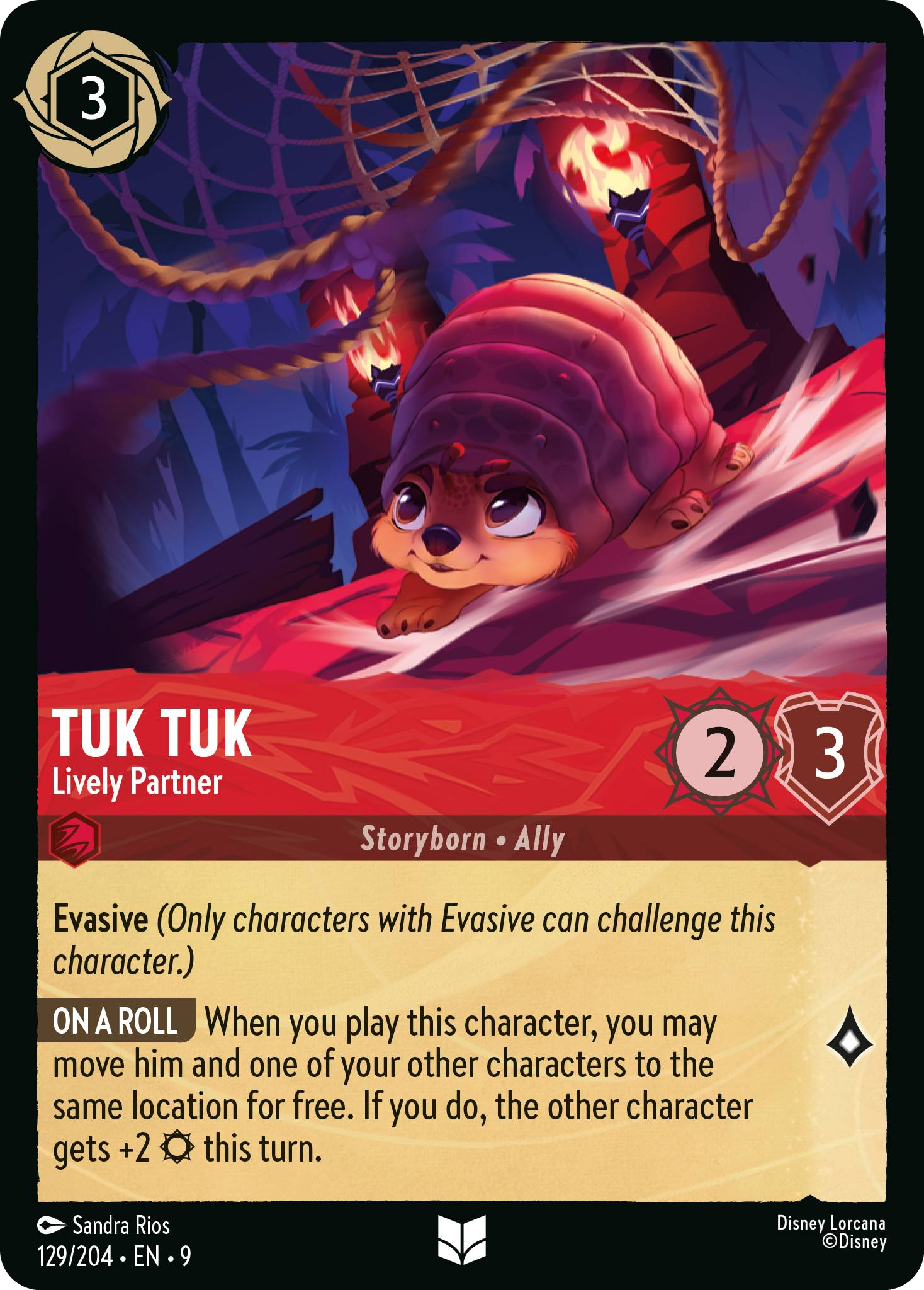 Tuk Tuk - Lively Partner | Fabled #129 (Near Mint) | Disney Lorcana Single Australia (Near Mint)