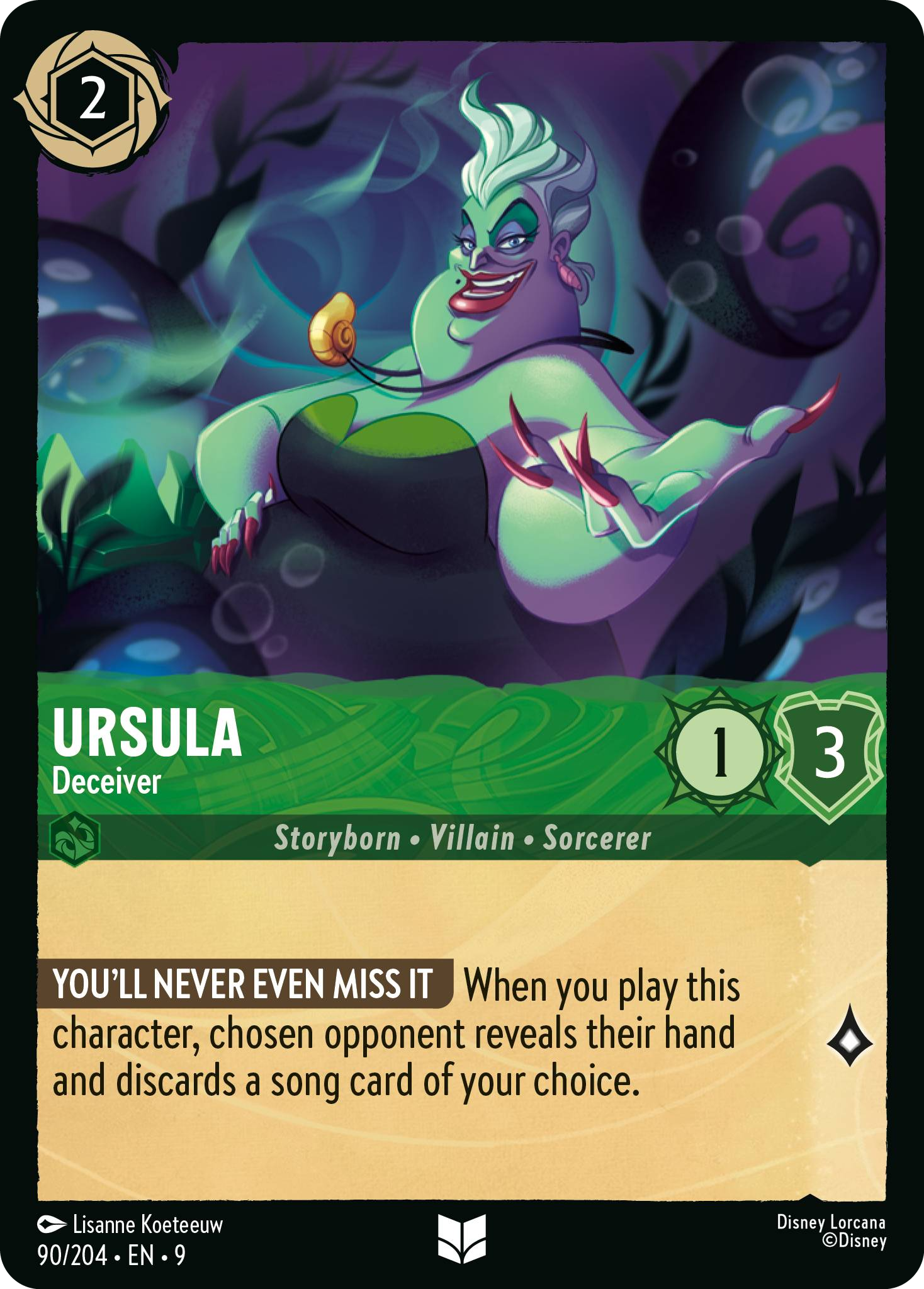 Ursula - Deceiver | Fabled #90 (Near Mint) | Disney Lorcana Single Australia (Near Mint)