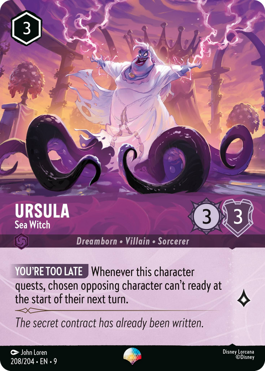 Ursula - Sea Witch | Fabled #208 (Near Mint Foil) | Disney Lorcana Single Australia (Near Mint)