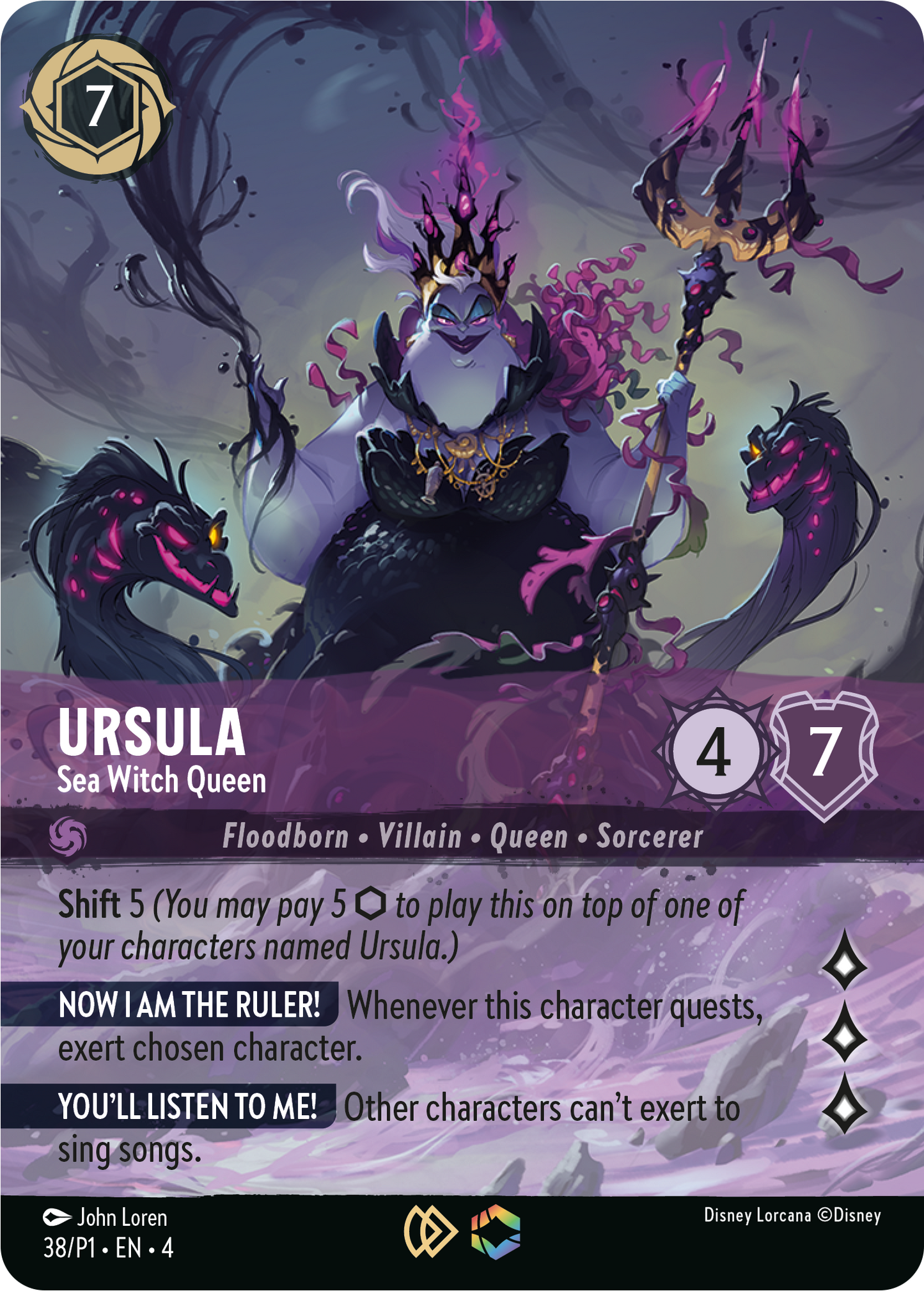 Ursula – Sea Witch Queen – Ursula’s Return Set Championship Promo #38/P1